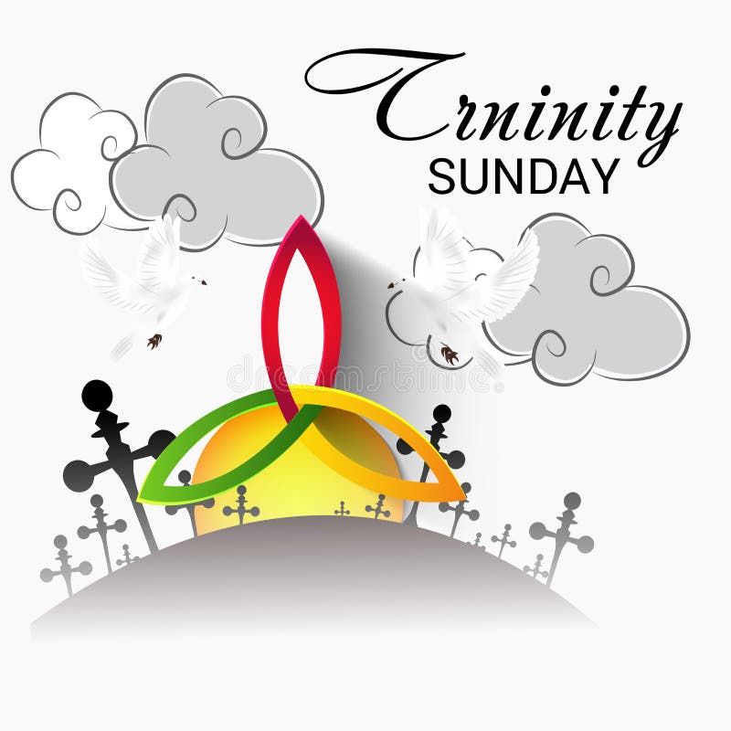 Trinity Sunday. royalty free illustration