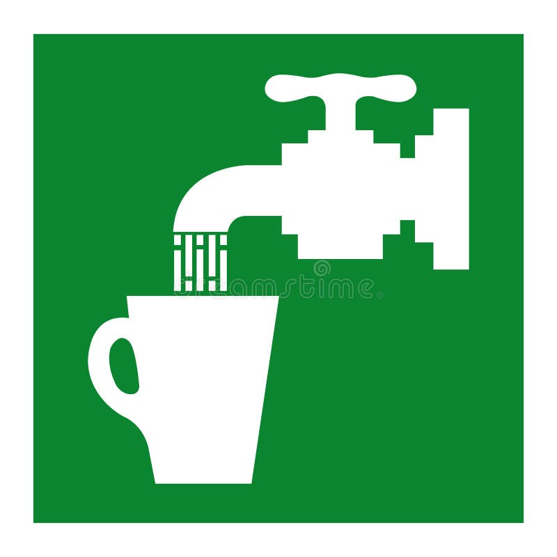 Trinkwasser-Symbol-Zeichen-Isolat auf weißem Hintergrund, Vektor-Illustration ENV 10 vektor abbildung Trinkwasser-Symbol-Zeichen-Isolat auf weißem Hintergrund, Vektor-Illustration ENV 10 vektor abbildung