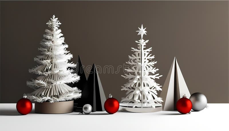 Festive Minimalism - Generative AI royalty free illustration