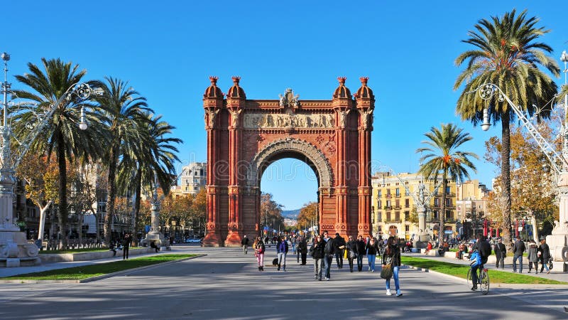 triomf barcelona de Испании дуги стоковая фотография rf triomf barcelona de Испании дуги стоковая фотография rf
