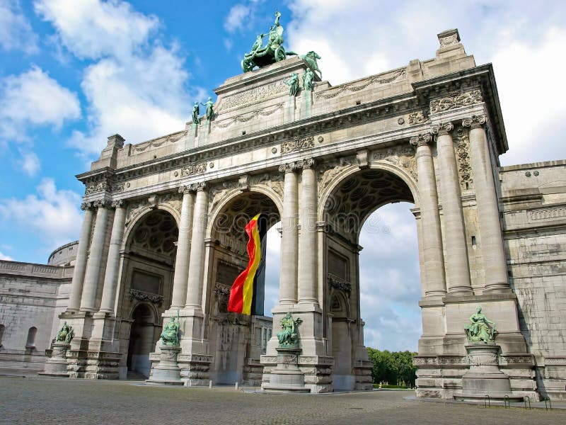 triumfalny łękowaty Brussels zdjęcie royalty free triumfalny łękowaty Brussels zdjęcie royalty free