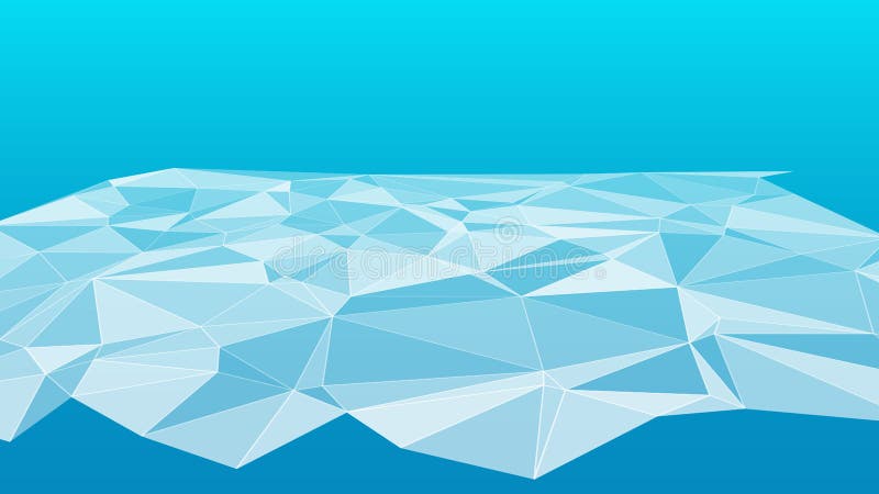 Triunghi vectorial abstract de știință tehnologică vector illustration