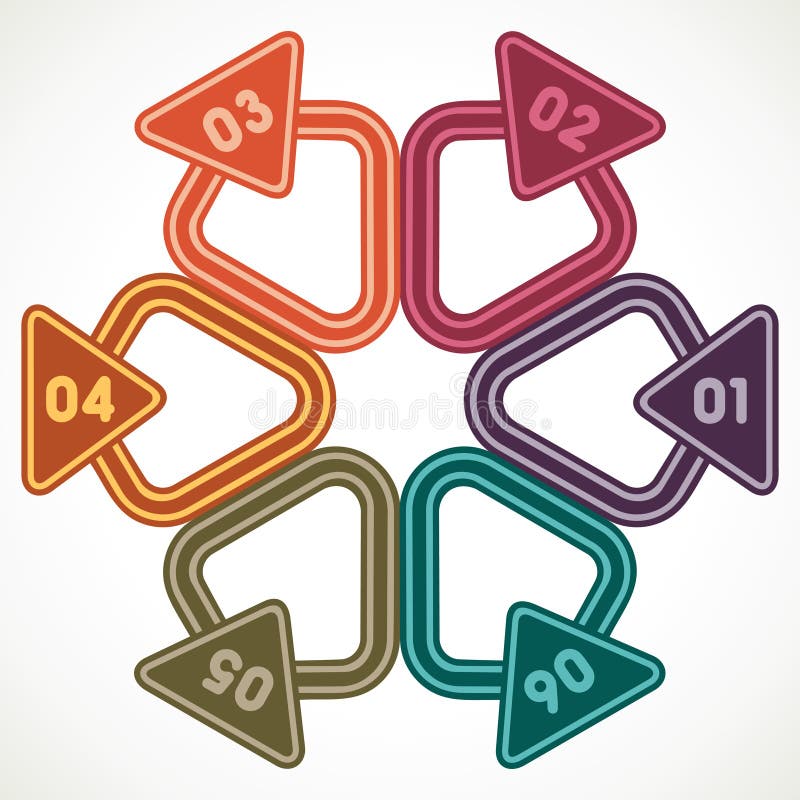 Triângulos criativos com espaço para o seu texto ilustração stock