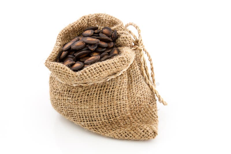 Getrocknete Wassermelonensamen stockfotos