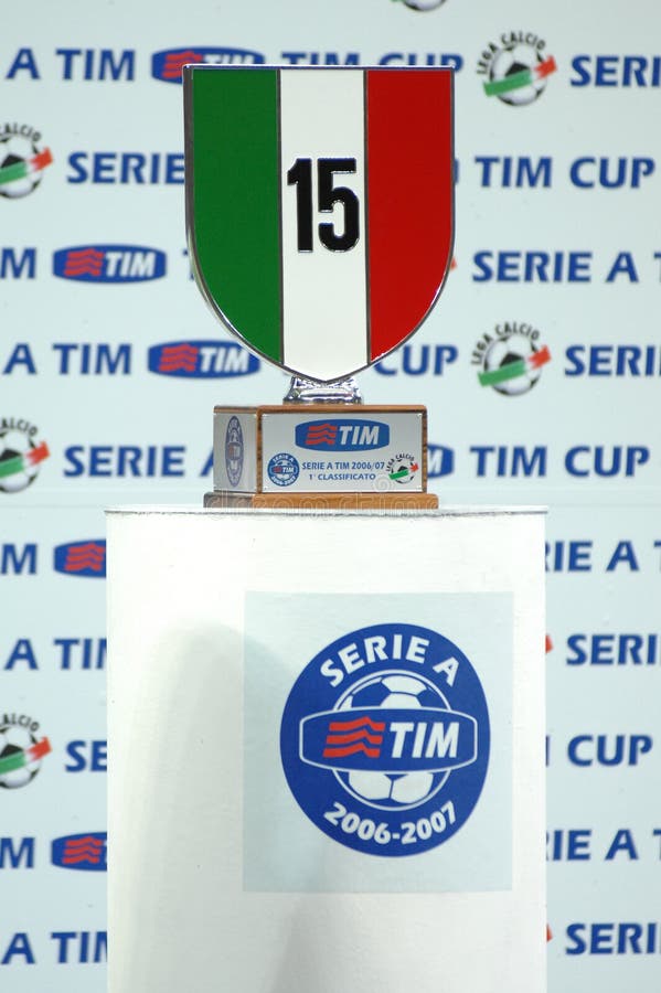 Troféu Do Campeonato Italiano De Futebol Foto de Stock Editorial