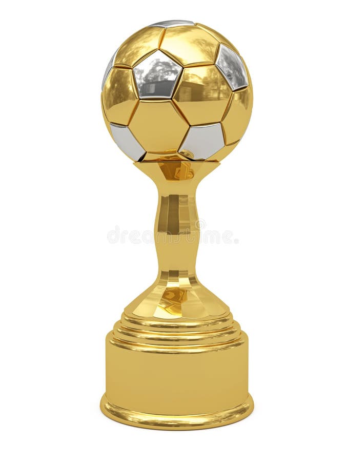 Trofeos De Oro, De Plata Y De Bronce Del Fútbol Imagen de archivo - Imagen  de balompié, negro: 12278661