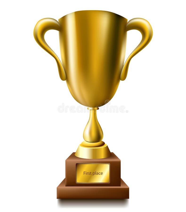 Trofeo dell'oro illustrazione di stock Trofeo dell'oro illustrazione di stock