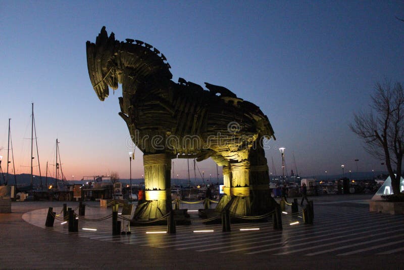 Troia horse in Gallipoli on Canakkale Strait