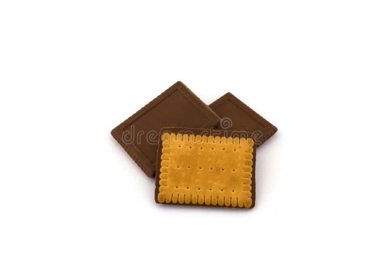 Trois biscuits de chocolat photos stock Trois biscuits de chocolat photos stock