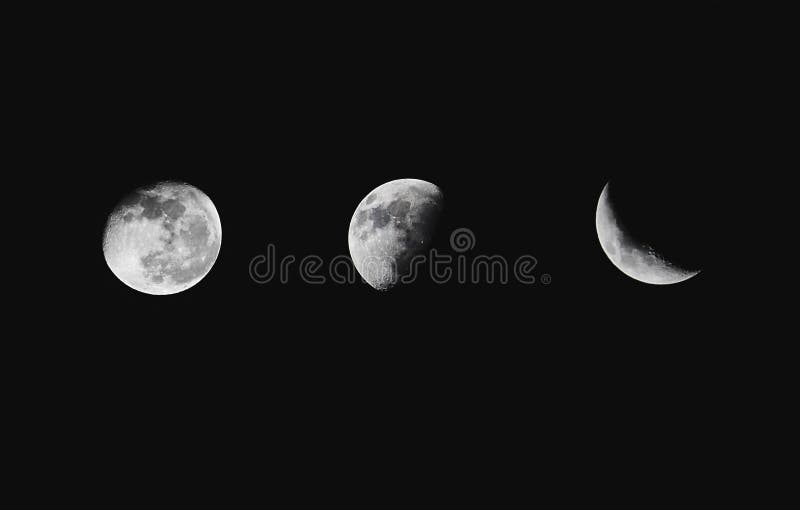 Trois lunes photo stock Trois lunes photo stock