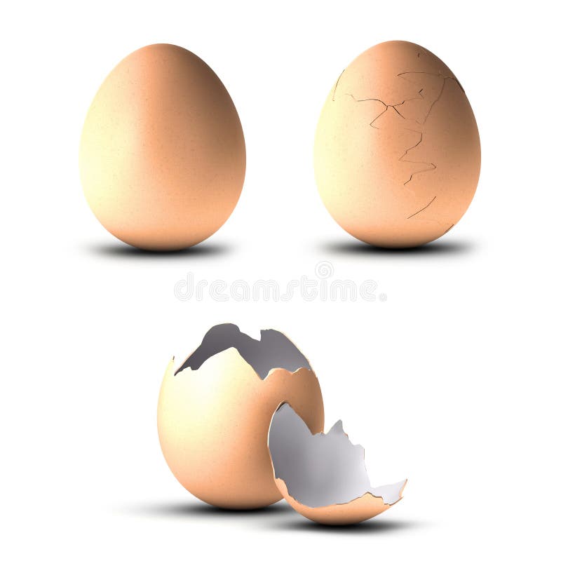 Trois oeufs illustration stock Trois oeufs illustration stock