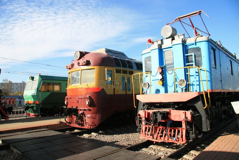 Trois Trains image stock
