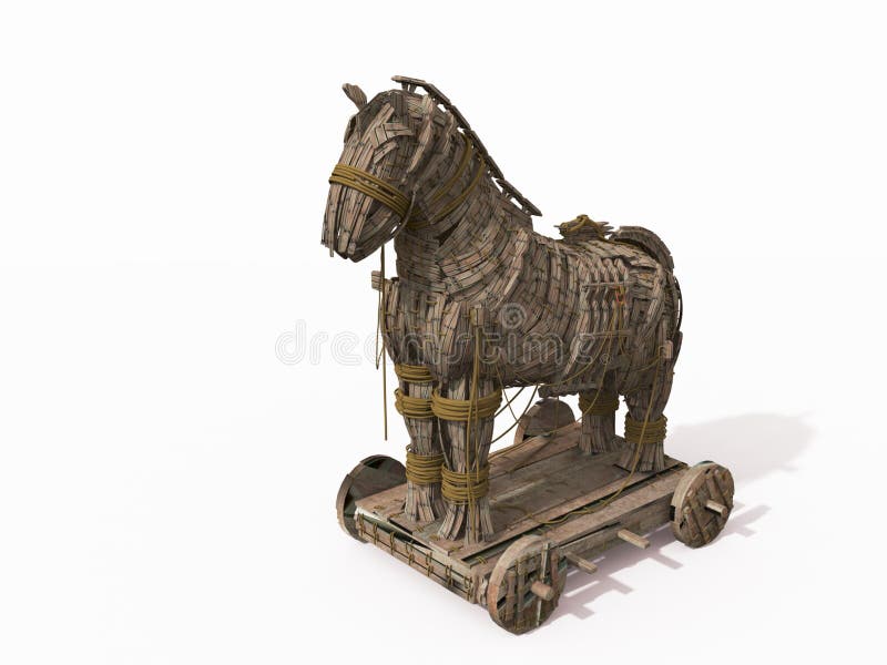 Cavalo de troia imagem de stock. Imagem de grego, animal - 35133391