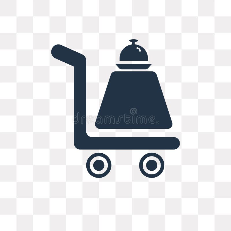 Trolley with Food vector icon isolated on transparent background, Trolley with Food transparency concept can be used web and mobile, Trolley with Food icon