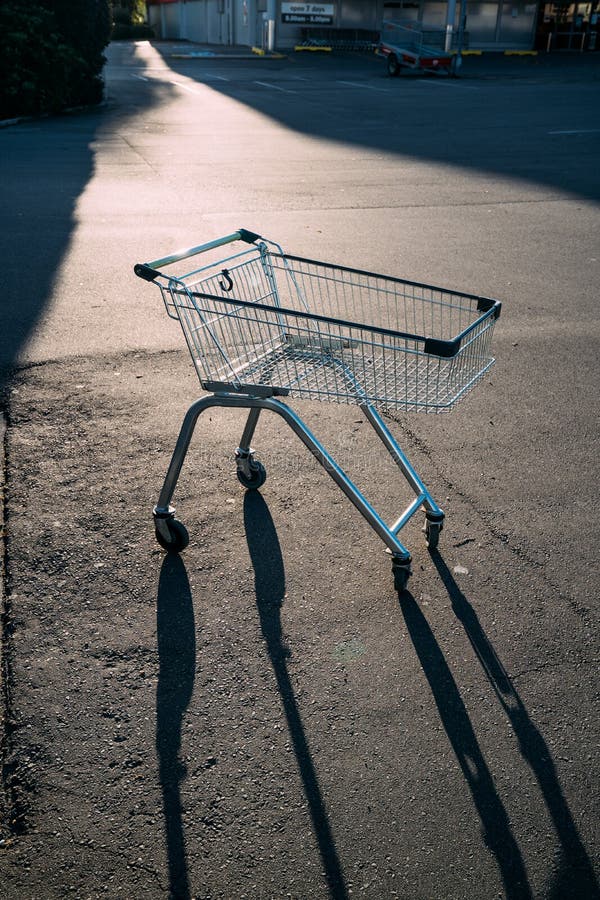 The Trolley Parking on the Trolley Parking at Car Park during Sunset