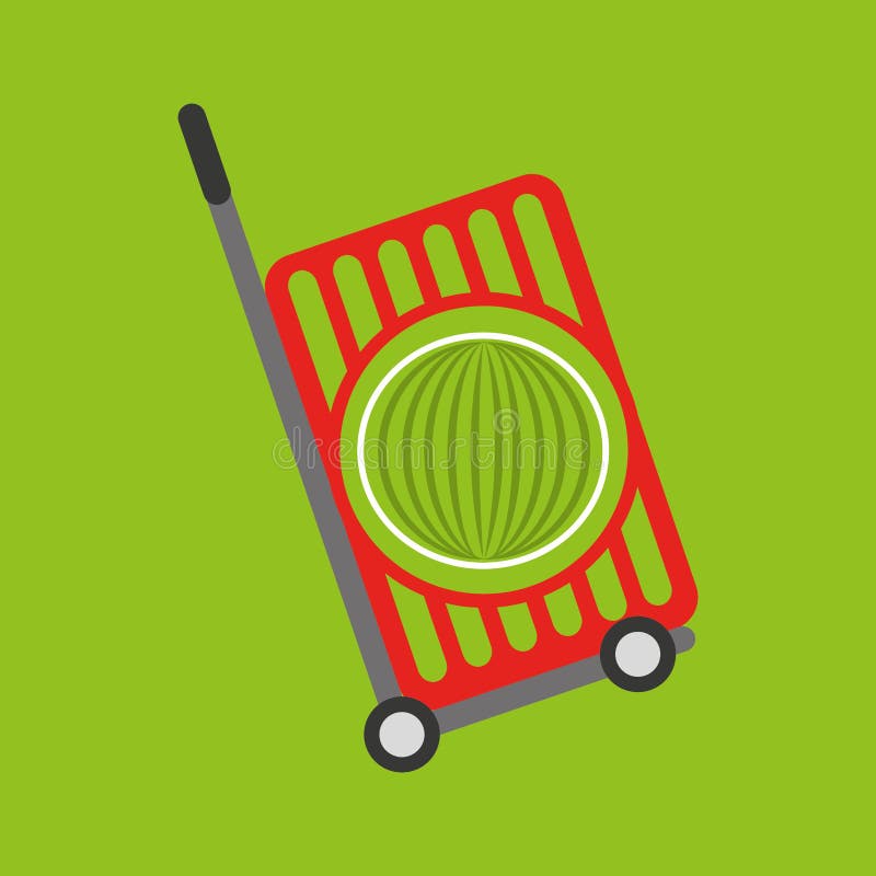 Trolley Shop Juicy Watermelon Fruit Stock Vector Illustration of tomatoes, assortment 80923729