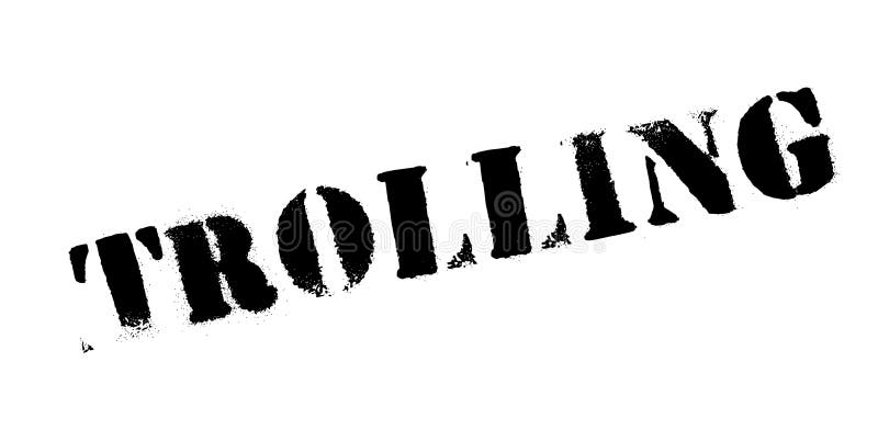 Trolling rubber stamp Royalty Free Vector Image