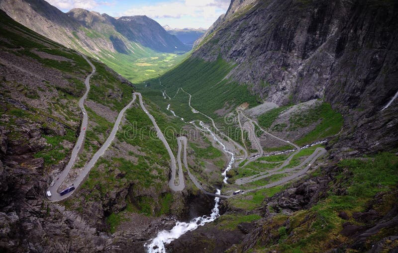 Trollstigen hairpin road stock image. Image of norddal 79331317