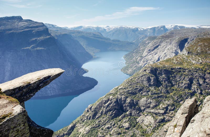 Trolltunga rock in norway