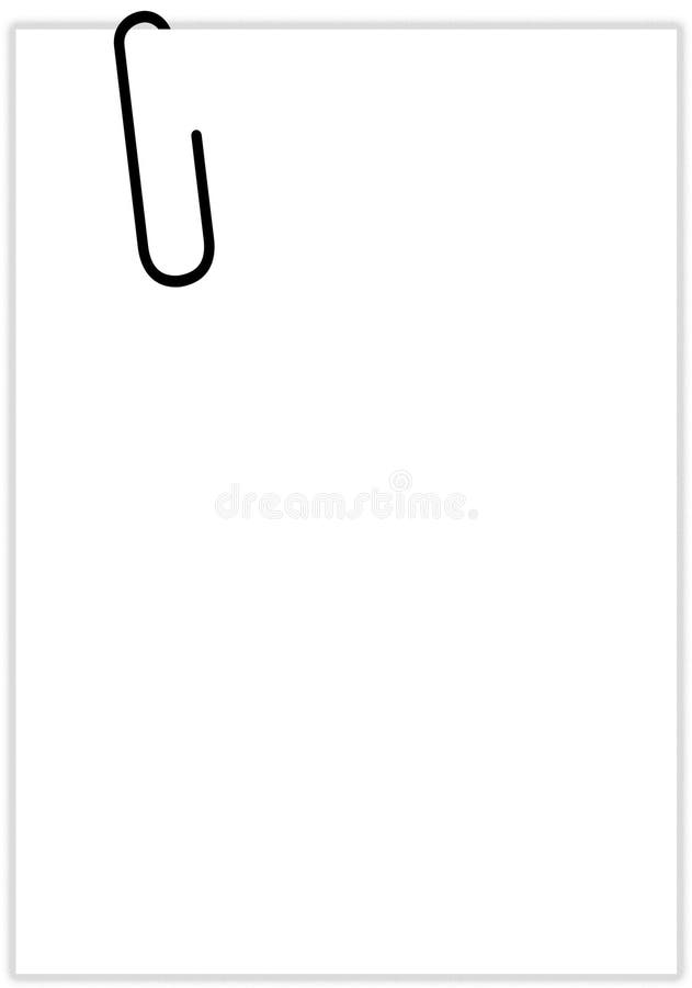 Trombone sur le papier illustration stock. Illustration du signe 22559191