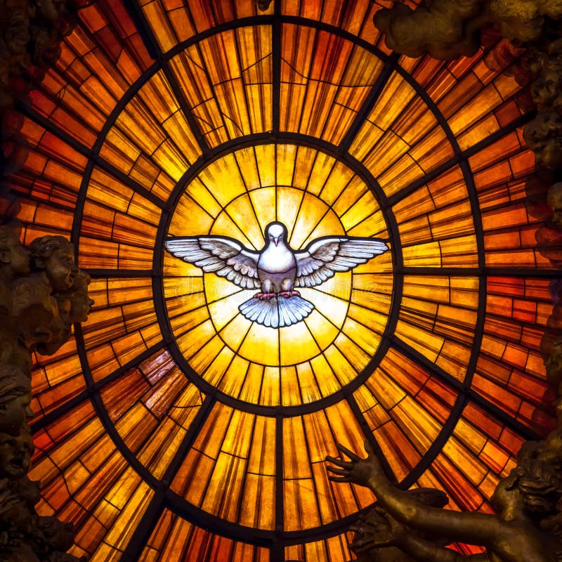 Tronowa Bernini Świętego ducha gołąbka, świętego Peter ` s bazylika w Rzym