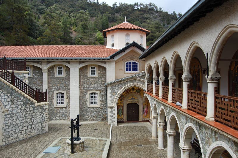 troodos гор скита kykkos Кипра стоковое изображение troodos гор скита kykkos Кипра стоковое изображение