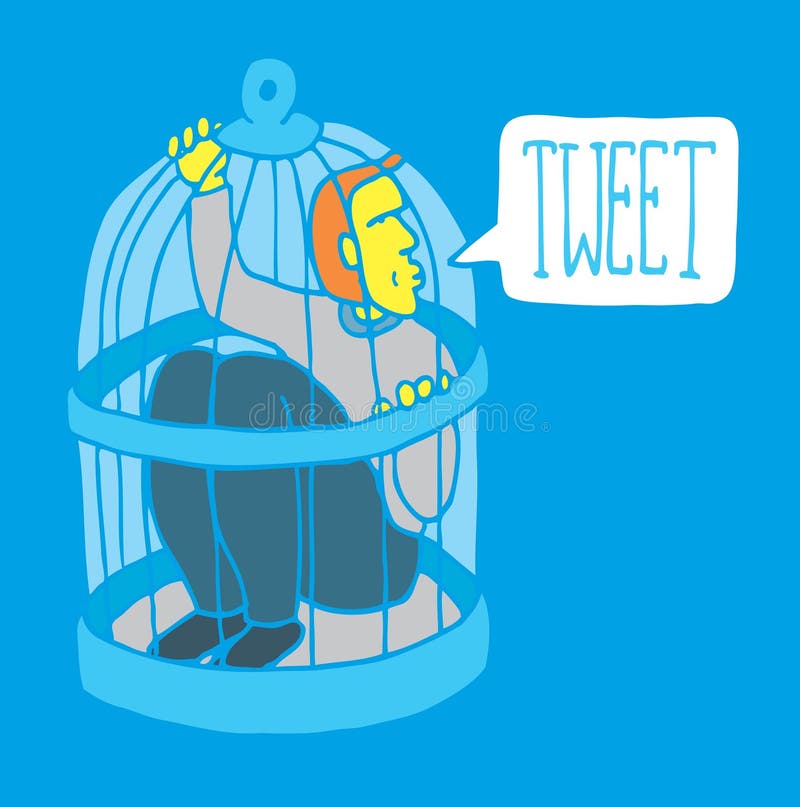 Trop de réseau/humeur sociaux illustration de vecteur Trop de réseau/humeur sociaux illustration de vecteur