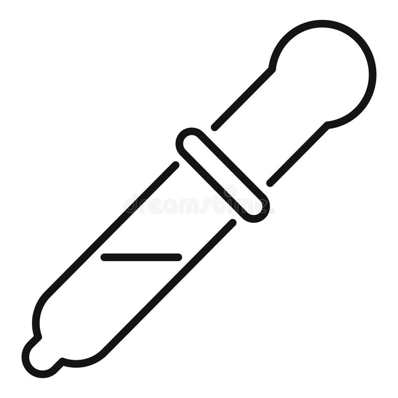 Tropfflüssigkeit für das Testsymbol lizenzfreie abbildung