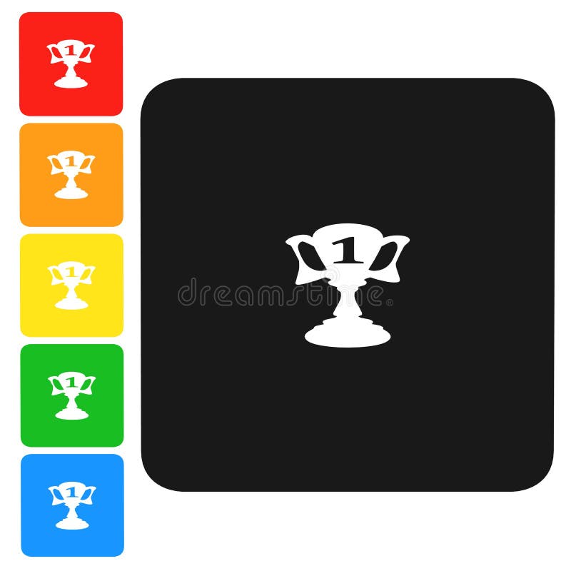 Trophäenikone, Zeichen, Illustration 3D vektor abbildung Trophäenikone, Zeichen, Illustration 3D vektor abbildung