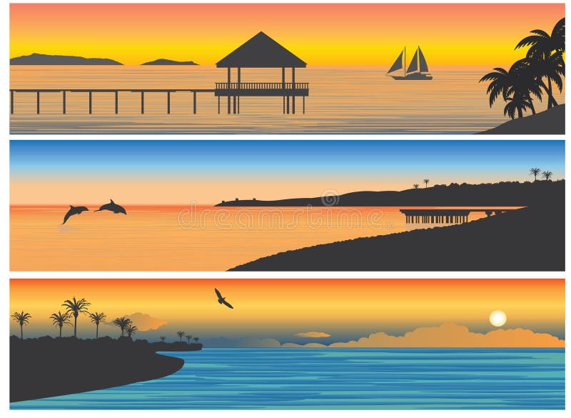 Tropic island stock illustration