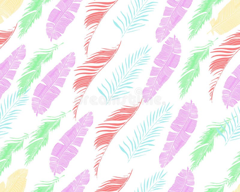Tropical Background. Vector Seamless Pattern Stock Vector ...