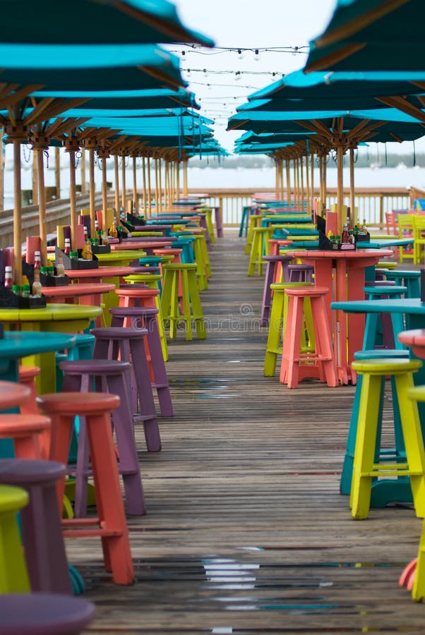 Tropical Bar Stools stock image. Image of service, business - 5799691