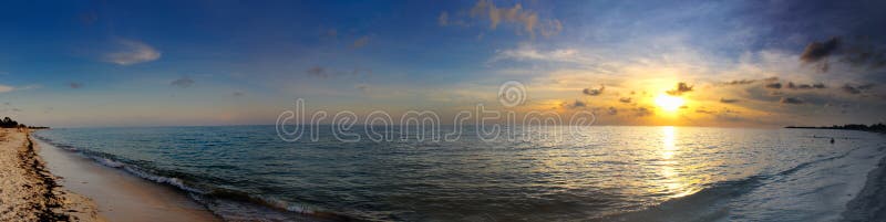 Tropical beach panorama