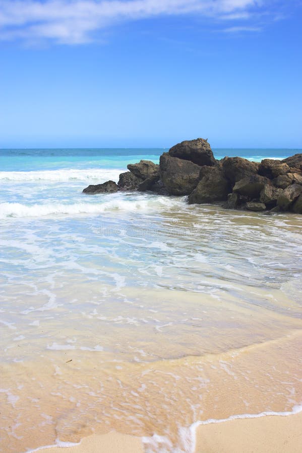 Tropical Beach with Rocks