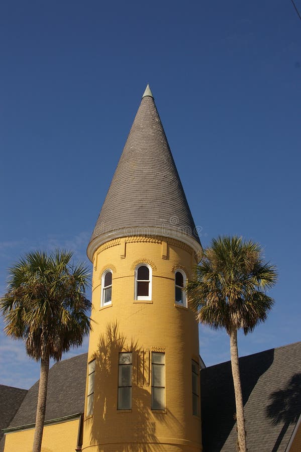Tropical church steeple