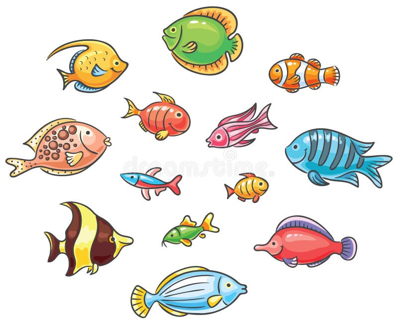 Tropical fishes stock illustration Tropical fishes stock illustration