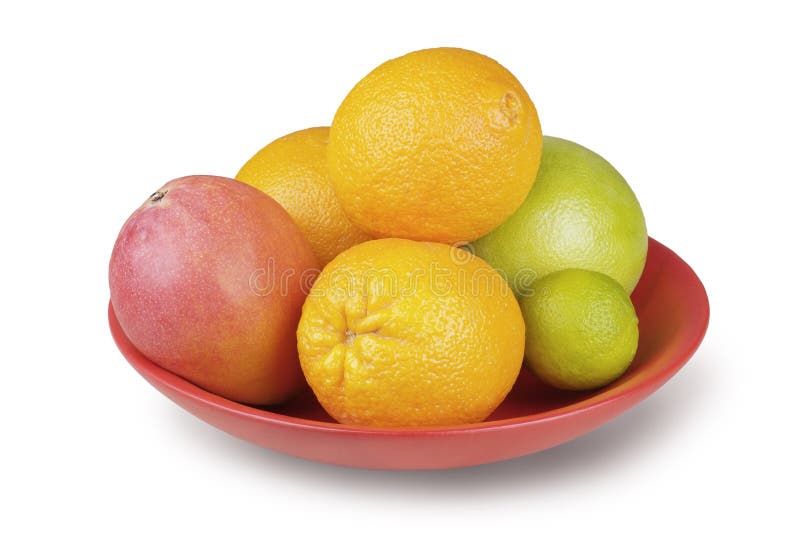 Tropical fruit in a bowl