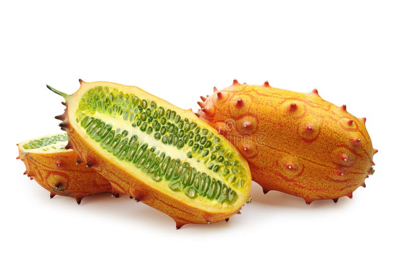 Tropical fruit Kiwano stock photo. Image of spike, tropical 34810442