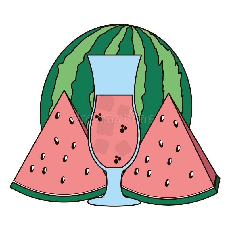 tropical fruits design stock illustration