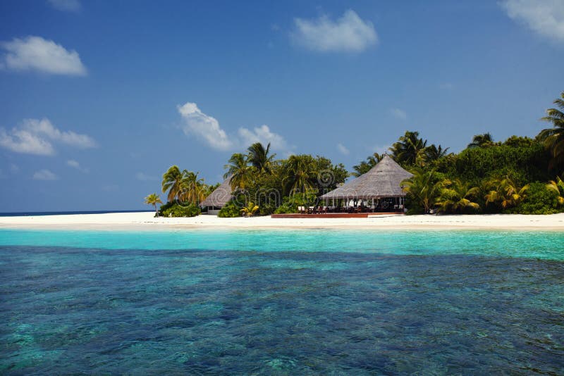 Tropical island stock photo