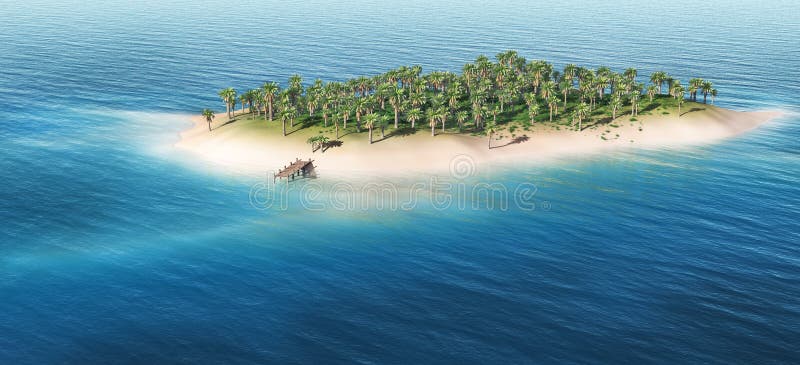 Tropical island royalty free stock images