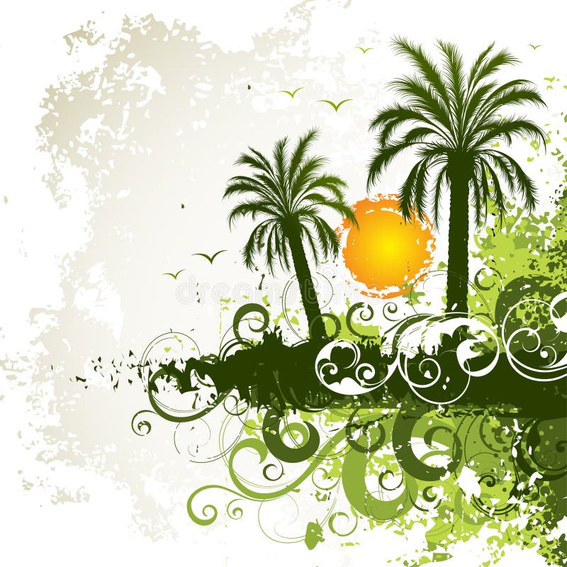 Tropical island background