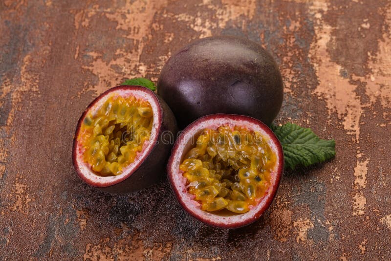 Tropical Passion Fruit Fresh, Sweet and Ripe Stock Image Image of core, fruits 184364245
