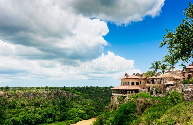 Tropical river Chavon in Dominican Republic