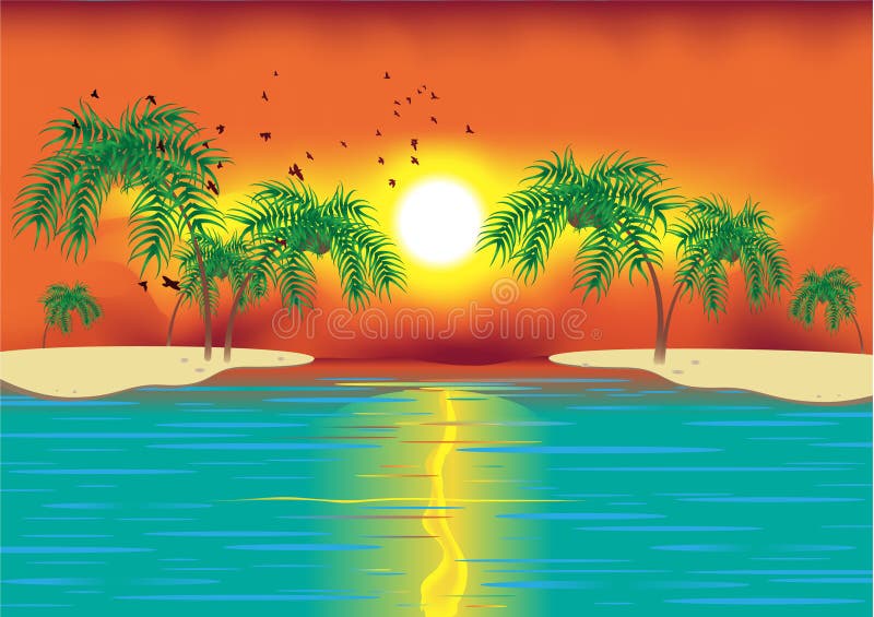 Tropical scene