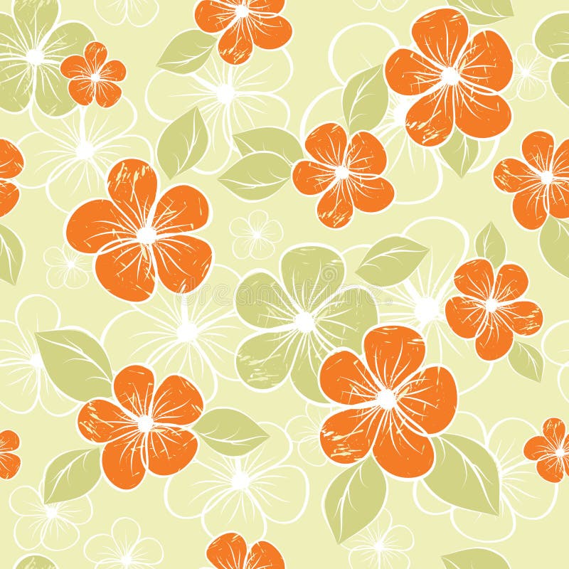 Tropical seamless floral background 3