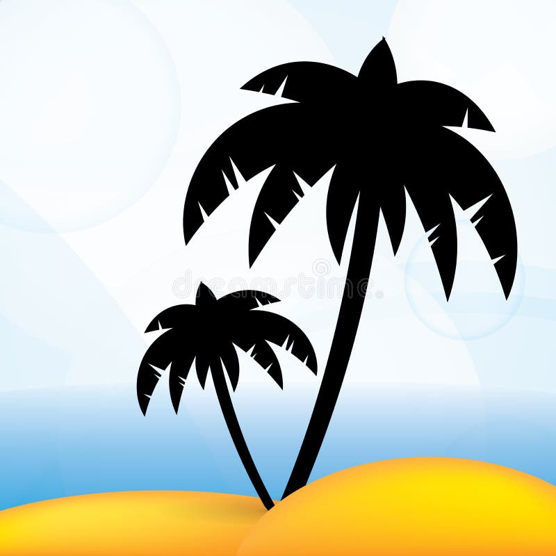 Tropical summer vector background