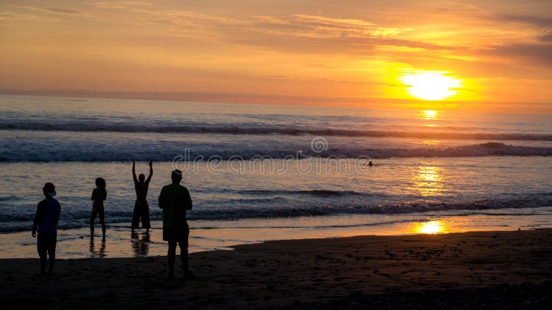 Tropical Sunset Over Ocean