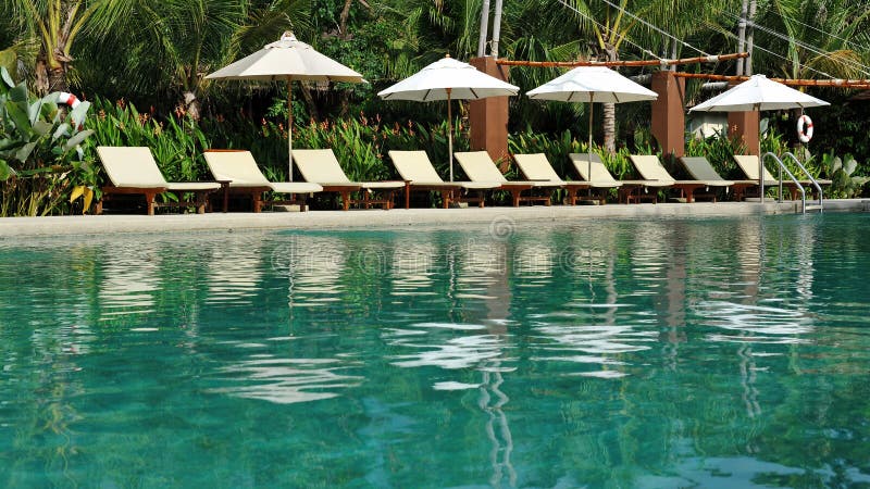 Tropical Resort Swimming Pool Background. Tropical Resort Swimming Pool Background