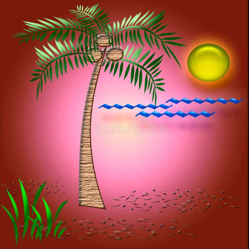 Tropical vacation art